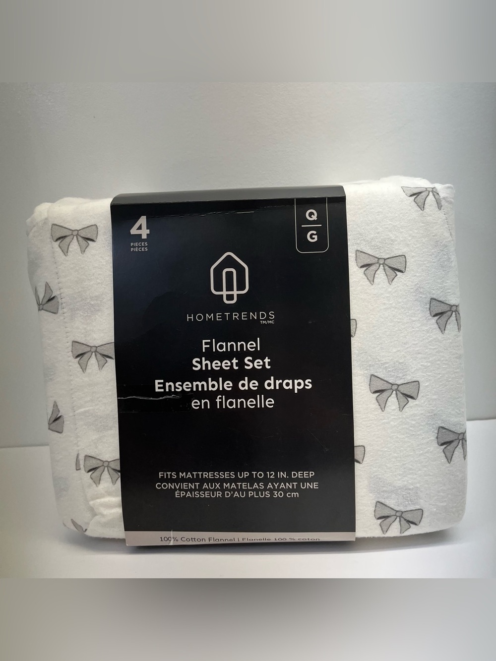 Hometrends Flannel Sheet Set - Queen Size - NWT